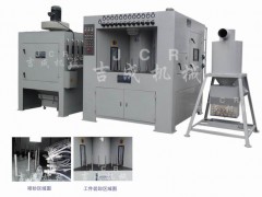 28工位自动转盘式喷砂机-上海吉成机械