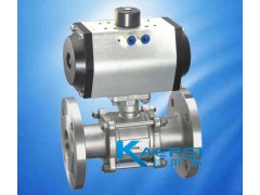 供应气动三片式法兰球阀Q641F型图1