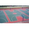 PU蓝球场地坪施工橡胶地板