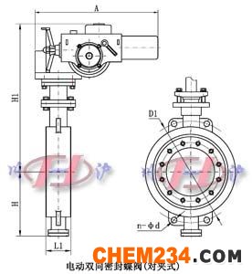 电动双向密封蝶阀(法兰式)