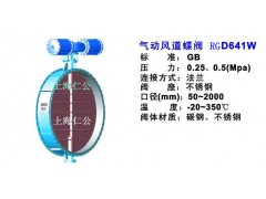 气动开关型通风蝶阀、气动陶瓷蝶阀、电动调节型蝶阀图1