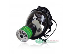 恒源802球型大视野防毒面具+K型4号滤毒罐图1