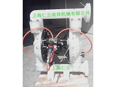 上海仁公气动【粉尘】铝合金隔膜泵RG80、手动隔膜泵图3