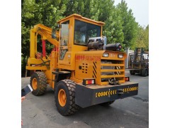 高速公路波形护栏打桩机 全液压打拔钻一体机带锤头钢管桩打桩机图5