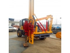 高速公路波形护栏打桩机 全液压打拔钻一体机带锤头钢管桩打桩机图3