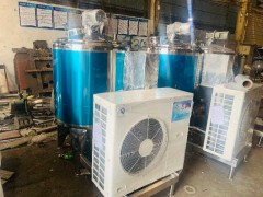 304不锈钢制冷罐 牧场用鲜奶制冷罐 冷却贮藏设备图2