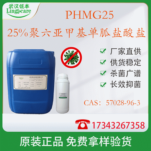 25%聚六亚甲基单胍  湿巾消毒  PHMG