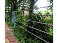 三股七芯缆索护栏、柔性防撞护栏、景区道路绳索护栏图3