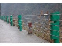 三股七芯缆索护栏、柔性防撞护栏、景区道路绳索护栏图5