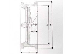 船用板式止回阀CB/T3819-1999图4