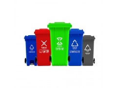 厂家批发120L环卫垃圾桶 带轮移动式 可挂车型垃圾桶图5