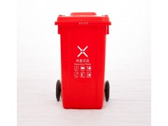 100L塑料垃圾桶 国标四色分类垃圾桶 户外环卫垃圾桶图2