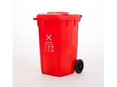100L塑料垃圾桶 国标四色分类垃圾桶 户外环卫垃圾桶图3