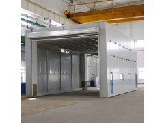 地沟式整体移动喷漆房 排风方式图1